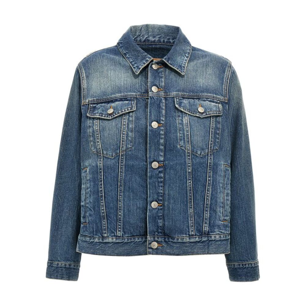 MM6 Maison Margiela Blue Cotton Denim Women's Jacket